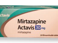 Mirtazapine is een geneesmiddel uit de groep van tetracyclische antidepressiva. Het wordt ook toegepast voor de behandeling van slapeloosheid (niet geregistreerd gebruik). De chemische structuur van deze stoffen bevat vier ringen. Van mirtazapine bestaan twee stereo-isomeren die elkaars spiegelbeeld zijn, de (R)- en (S)-vormen. Voor de commerciële producten gebruikt men een racemaat van evenveel (R)- als (S)-mirtazapine. Mirtazapine werd in 1976 geoctrooieerd door Organon, en wordt verkocht onder de merknamen Remeron en Remergon. De looptijd van het Amerikaans octrooi, normaal 20 jaar vanaf de aanvraag van het octrooi[1] werd verlengd tot 14 juni 1998 omdat het product pas in 1996 werd toegelaten op de markt. Het is inmiddels ook als generiek geneesmiddel verkrijgbaar.